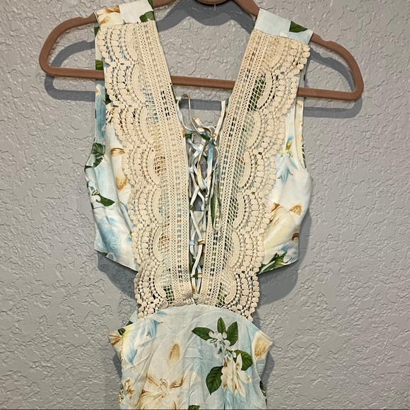 Farm Rio crochet side cut out dress - Picture 2 of 8